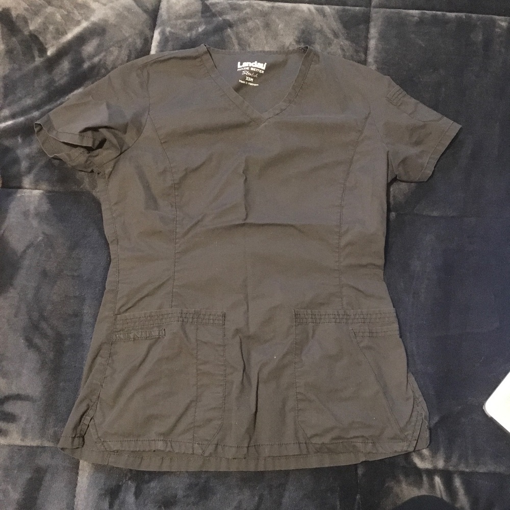 Gray Scrub Top